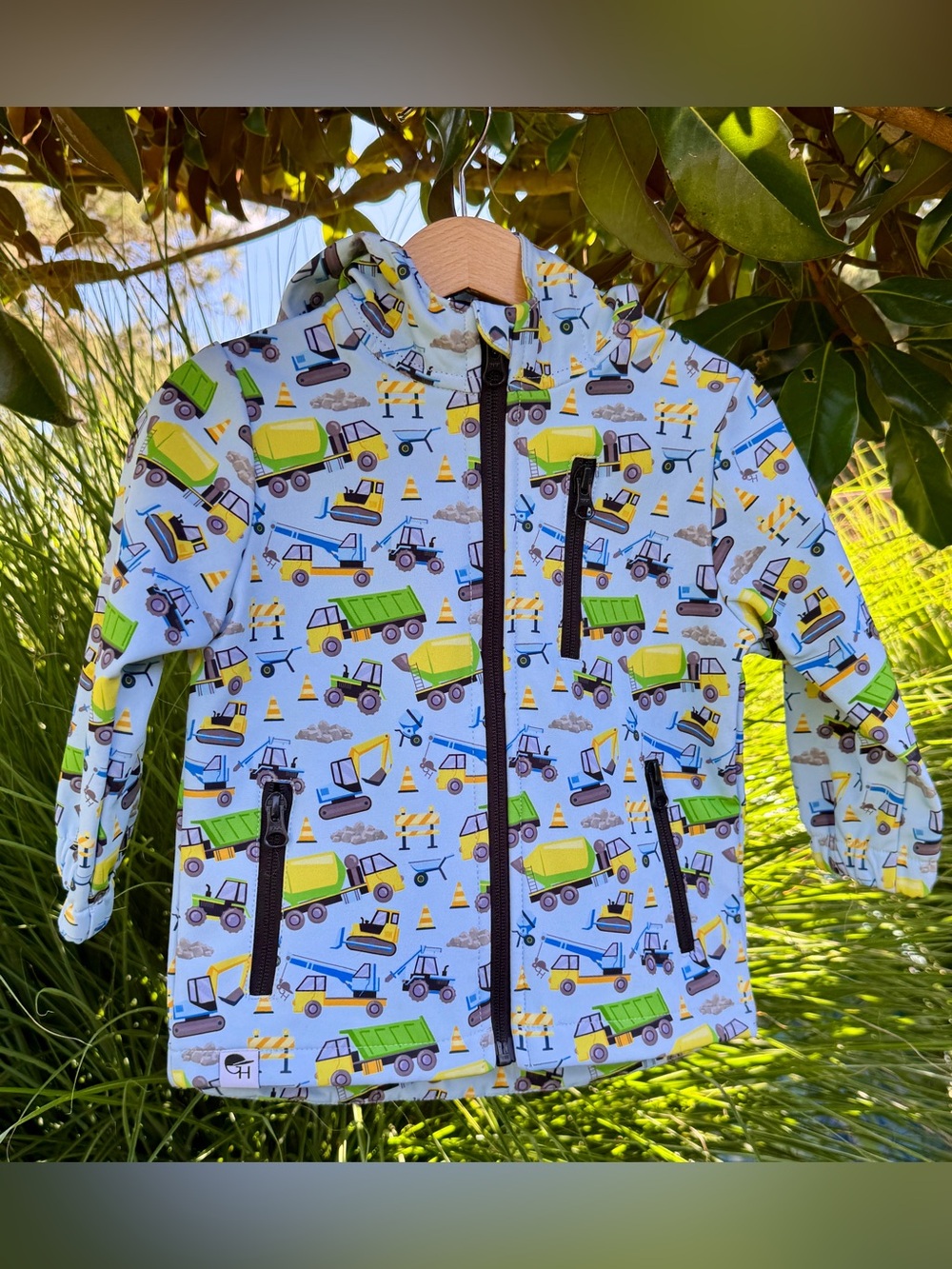 George Hats EveryDay Jacket size 18-24 months Construction Vehicles